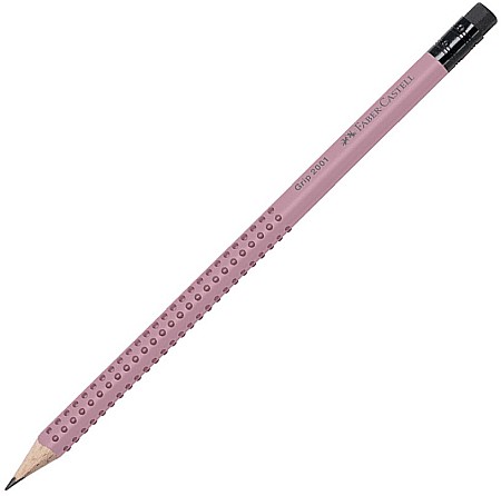INSTRUMENTE DE SCRIS - LEC CREION GRAFIT B GRIP 2001 FABER-CASTELL CU RADIERA ROSE FC217237