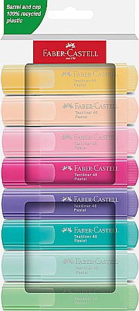 Textlinere - LEC TEXTMARKER FABER-CASTEL CUTIE CARTON PASTEL 8/SET FC254658