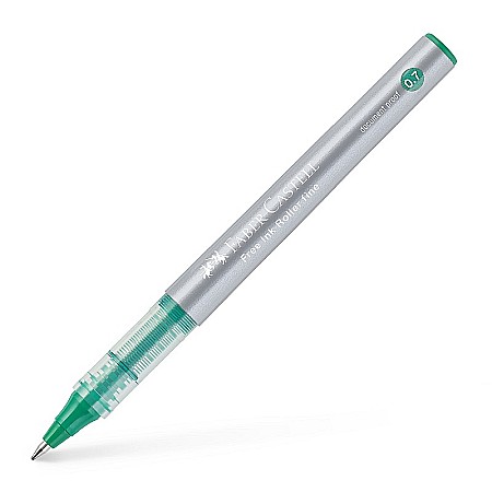 INSTRUMENTE DE SCRIS - LEC ROLLER DOCUMENTE FABER-CASTELL FREE INK 0.7MM VERDE FC348163