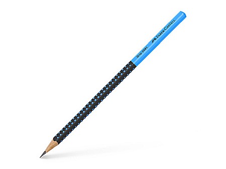 Creioane grafit - LEC CREION GRAFIT B GRIP 2001 TWO TONE FABER-CASTELL NEGRU/BLU FC517010