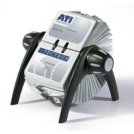 Suport Rotativ carti de vizita, ROLODEX, 400 carti de vizita, negru DB241701 [1]