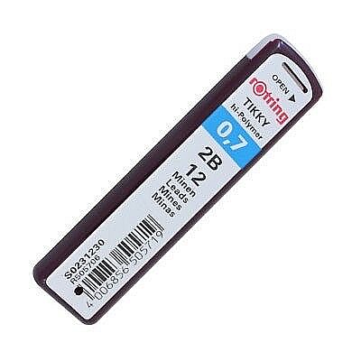INSTRUMENTE DE SCRIS - MINA CREION ROTRING TIKKY 0.7MM 2B 12/SET RO231230