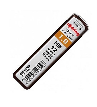 INSTRUMENTE DE SCRIS - MINA CREION ROTRING TIKKY 1.00MM HB 12/SET RO312700