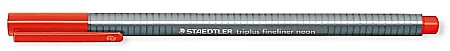 Linere - GRI FINELINER STAEDTLER 334-201 ROSU NEON 0.3 mm