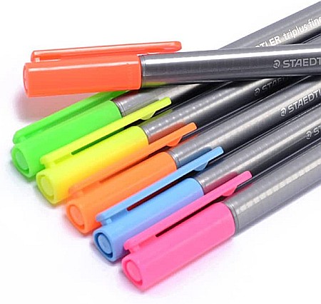 GRI FINELINER STAEDTLER 334-201 ROSU NEON 0.3 mm [3]