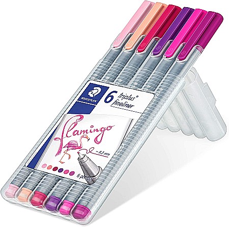 GRI FINELINER STAEDTLER TRIPLUS 6/SET 334SB6CS6 FLAMINGO [1]