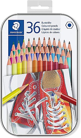 RECHIZITE SCOLARE - GRI CREION COLOR HEXAGONAL STAEDTLER 36/SET CUTIE METALICA ST-175-M36