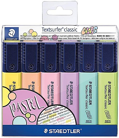 Textlinere - GRI TEXTMARKER STAEDTLER 364CWP6 6/SET PASTEL