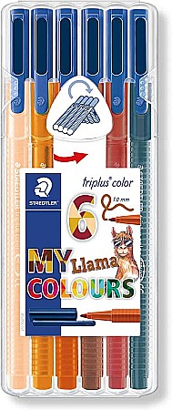 RECHIZITE SCOLARE - GRI CARIOCI STAEDTLER TRIPLUS  6/SET LAMA 1.0mm ST-323-SB6CS9