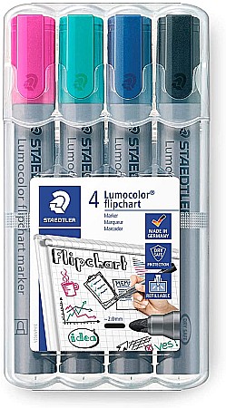 Marker flipchart - GRI MARKER STAEDTLER FLIPCHART 356WP4-1 4/SET