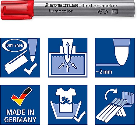 GRI MARKER STAEDTLER FLIPCHART 356WP4-1 4/SET [4]
