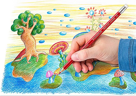 GRI CREIOANE COLORATE STAEDTLER 24/SET CU RADIERA 14450NC24 [3]