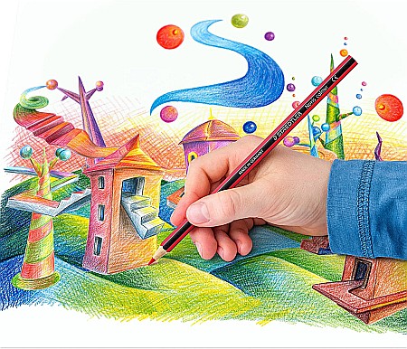 GRI CREIOANE COLORATE 12/SET STAEDTLER NORIS WOPEX 185C12 [3]