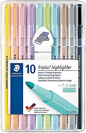 GRI TEXTLINER STAEDTLER TRIPLUS 10/SET PASTEL 362-CSB10 [0]