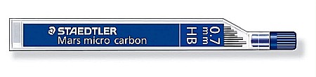 Mine creion mecanic - GRI MINA CREION STAEDTLER 0.7MM HB MARS MICRO CARBON 12/SET