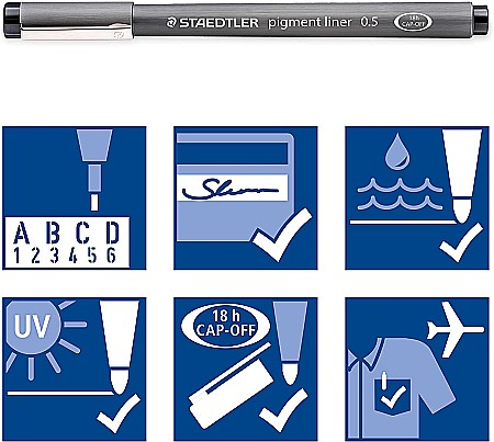 GRI FINELINER STAEDTLER PIGMENT 4+2 308SB6P [5]