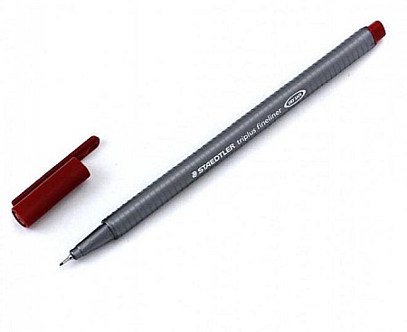 Linere - GRI FINELINER STAEDTLER 334-29 0.3 MM CARMINE RED