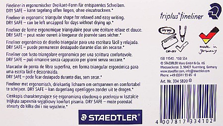 GRI SET FINELINERE STAEDTLER TRIPLUS 0.3 MM 20/SET 334SB20 [2]