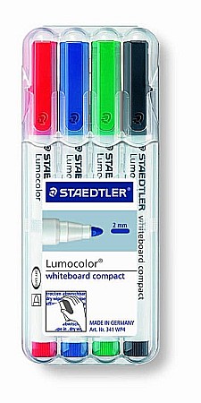 Marker whiteboard - GRI MARKER STAEDTLER WHITEBOARD 4/SET 341WP4