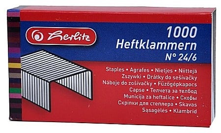 ARTICOLE DE BIROU - HE CAPSE HERLITZ 24/6 1000 BUCATI PE CUTIE 8760514