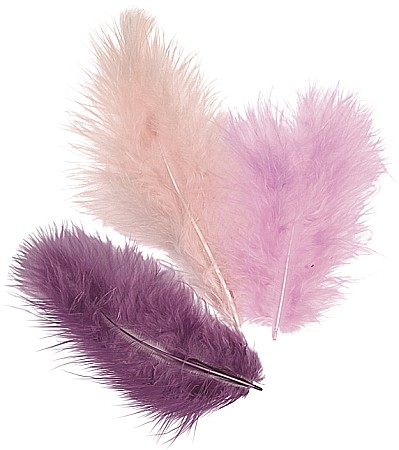 Pene - KP PENE DECOR MARABOU 10CM 15/SET MIX VIOLET 6619928