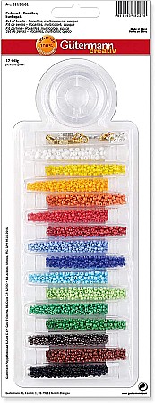 Margele din plastic/ sticla - KP KIT MARGELE STICLA 2.5MM DIVERSE CULORI 6115101