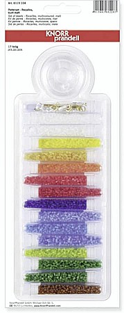 Margele din plastic/ sticla - KP KIT MARGELE STICLA 2.5MM DIVERSE CULORI MATE 6115104