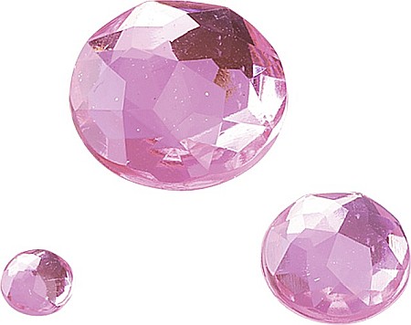 HOBBY - KP CRISTALE DECOR MIX 100/SET ROZ TRANDAFIRIU 2282127