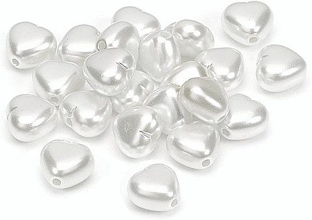 Perle - KP PERLE INIMI 1CM 24/SET ALBE 8022023
