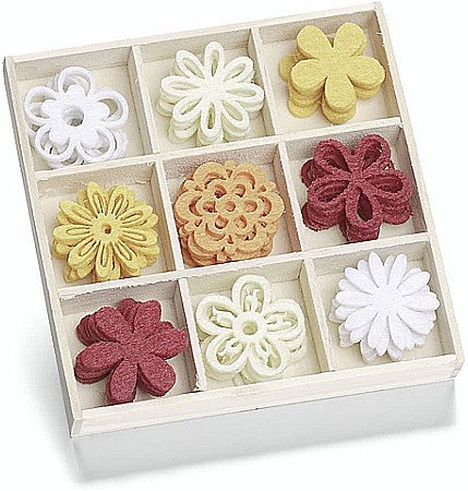 Figurine din Fetru - KP DECORATIUNI PASLA 45/SET FLORI 8001203