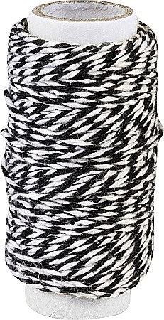 ORGANIZARE SI ARHIVARE - KP SFOARA BUMBAC 1MM*20M ALB-NEGRU 62660019