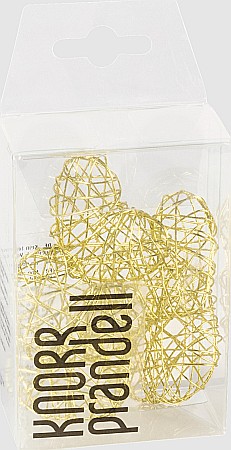 Fire, panglici, snururi Bijuterii - KP INIMA DECOR DIN SARMA 45*35MM 5/SET AURIU 8236908