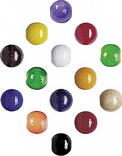 HOBBY - KP MARGELE LEMN 10 MM 50/SET MIX CULORI PRIMARE 6011095