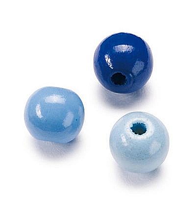 HOBBY - KP MARGELE LEMN 4 MM 165/SET MIX ALBASTRU 6012407