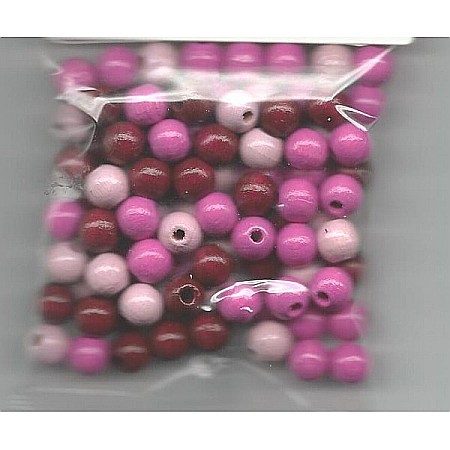 KP MARGELE LEMN 8 MM 85/SET MIX ROZ 6012804 [1]