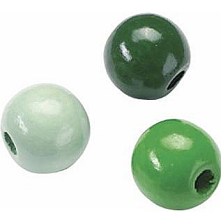 HOBBY - KP MARGELE LEMN 10 MM 50/SET MIX VERDE 6013009