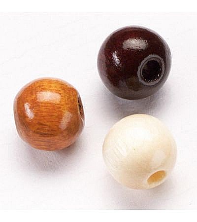 Margele din Lemn - KP MARGELE LEMN 10 MM 50/SET MIX NATUR VISINIU 6013010