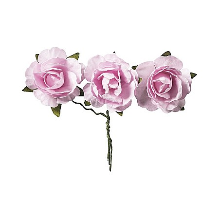 KP TRANDAFIRI HARTIE 2.5CM 12/SET ROZ 7611009 [1]