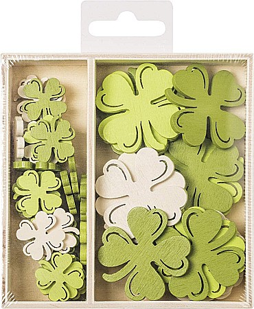 HOBBY - KP DECORATIUNI LEMN 54/SET TRIFOI 8001305