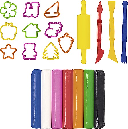 BR SET CREATIV PLASTILINA MODELAJ 380GR IN CUTIE PLASTIC 2151125 [5]