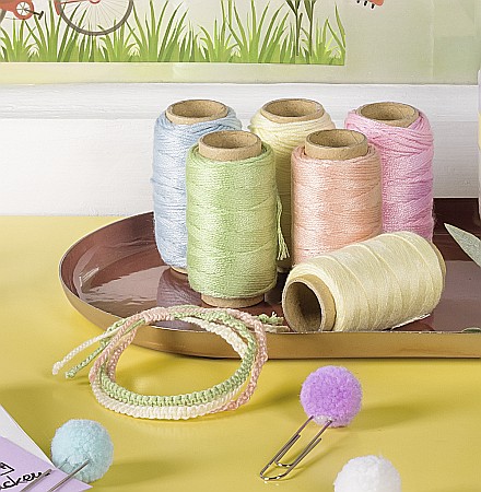 KP SFOARA POLIESTER 1MM*40M CULORI ASORTATE PASTEL 6266201 [2]