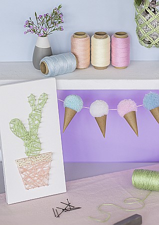 KP SFOARA POLIESTER 1MM*40M CULORI ASORTATE PASTEL 6266201 [4]