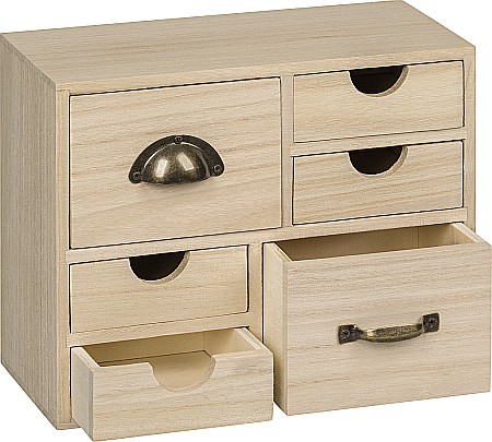 KP CASETA BIJUTERII MINIATURALA LEMN 6 SERTARE 22x9.5x17.7 CM 8735251 [1]