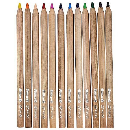 HE CREIOANE COLORATE 12/SET PELIKAN 700047 TRIUNGHIULARE [1]