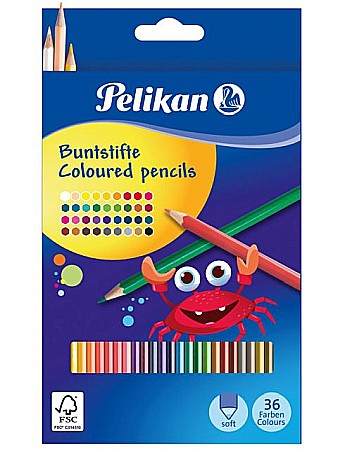 RECHIZITE SCOLARE - HE CREIOANE COLORATE 36/SET PELIKAN 700139