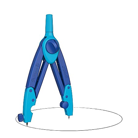 Compas - HE COMPAS SCOLAR GRIFFIX ALBASTRU 700818