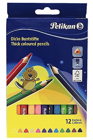 RECHIZITE SCOLARE - HE CREIOANE COLORATE 12/SET PELIKAN 724039