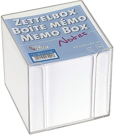 ORGANIZARE SI ARHIVARE - BR CUB HARTIE 700 FOI CU SUPORT TRANSPARENT DE PLASTIC 95*95MM 0101099