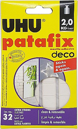 Lipici/ Adezivi/ Pistoale silicon - UHU PASTILE AUTOADEZIVE PATAFIX HOMEDECO 40660/771016