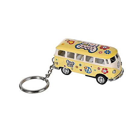 BLU BRELOC CHEI 6.5CM VW T1 BUS 1962 - PEACE&LOVE 56/0094 [3]